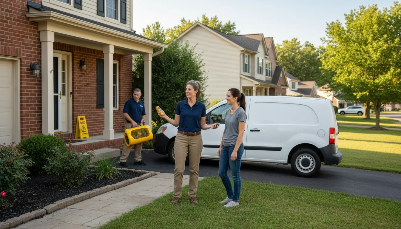Residential water damage restoration in Mountain Brook, AL